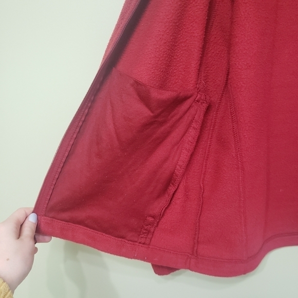 Columbia Full-Zip Fleece Red Size Small - Picture 8 of 10